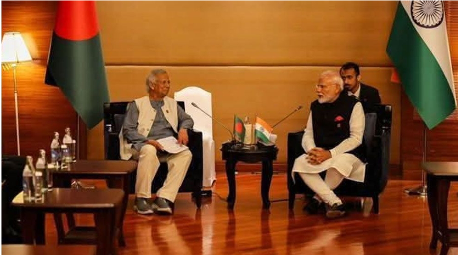 মুহাম্মদ ইউনূসের সঙ্গে ভারতের প্রধানমন্ত্রী নরেন্দ্র